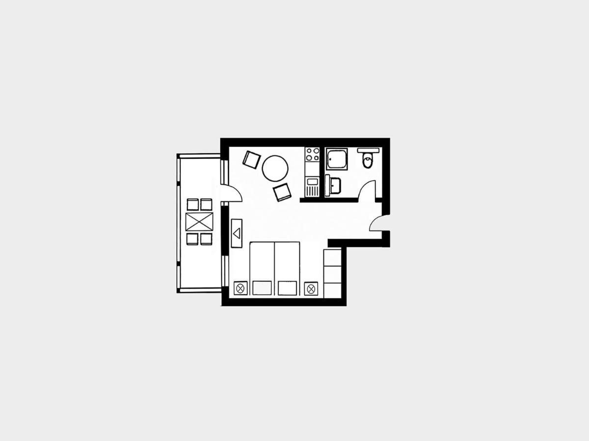 Strandvillen Binz - 1-Raum-Ferienwohnung Mit Balkon Sv-554 Buitenkant foto